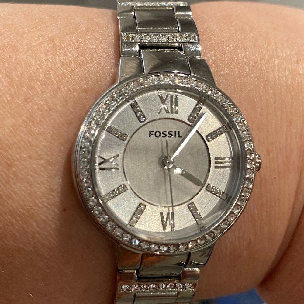 Fossil watch with Swarovski crystals
